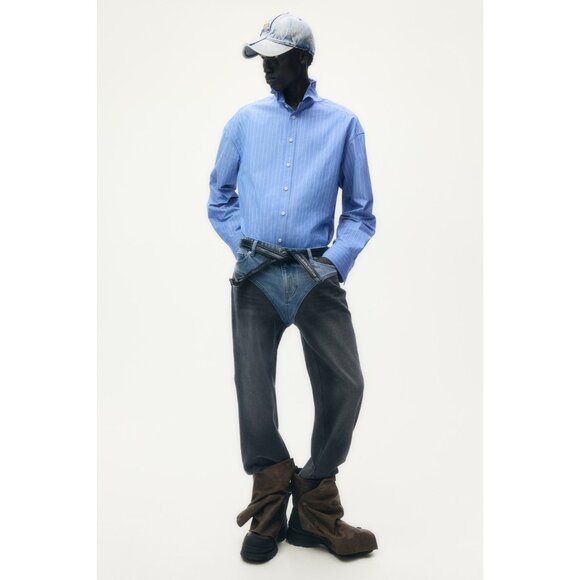 NWT Glenn Martens x H&M Wire Boning Poplin Shirt sz XL - Picture 6 of 7